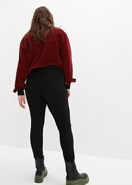 Leggings mit Lederimitat Einsatz, bpc bonprix collection