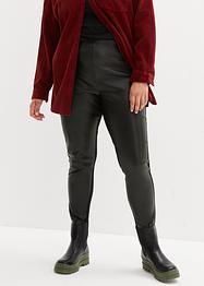 Leggings mit Lederimitat Einsatz, bpc bonprix collection