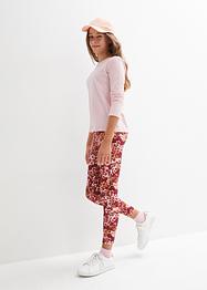 Mädchen Leggings mit Blumendruck (2er Pack), bpc bonprix collection