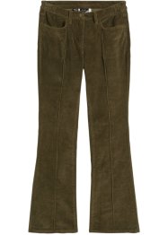 Pantalon velours côtelé Bootcut avec passepoil et taille confortable, bpc bonprix collection
