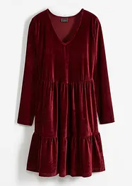 Mini-robe en velours élastique, bonprix