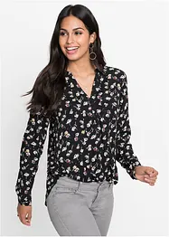 Bluse mit V-Ausschnitt, bonprix