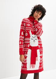 Weihnachtliches Strickkleid mit Tiermotiv, bpc bonprix collection