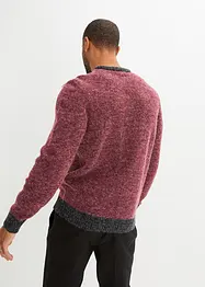 Melierter Grobstrick-Pullover, bonprix