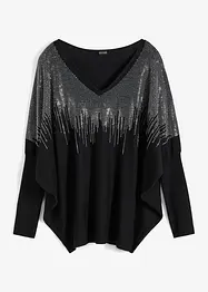 Pullover mit Strass-Applikation, bonprix