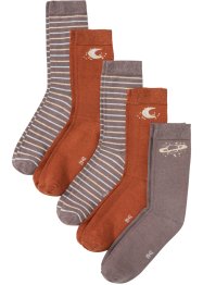Socken (5er Pack) mit Glitzergarn, bpc bonprix collection