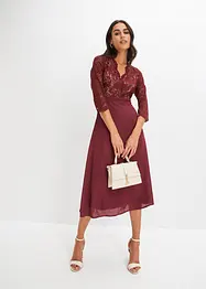 Robe en voile et dentelle, bonprix