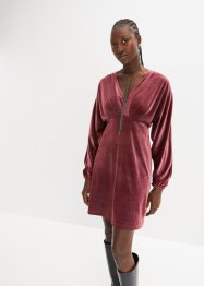 Glitzer Kleid aus Samt mit tiefem V-Ausschnitt, RAINBOW