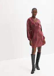 Robe scintillante en velours avec décolleté plongeant en V, bonprix