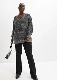 Oversized Longpullover mit Lurex, bonprix