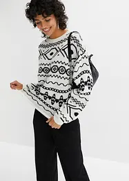 Hochgeschlossener Norweger-Pullover, bonprix