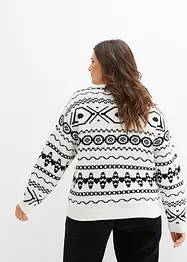 Hochgeschlossener Norweger-Pullover, bonprix