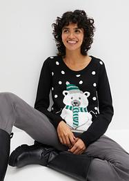 Strickpullover mit Weihnachtsmotiv, bpc bonprix collection