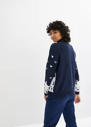 Weihnachts-Pullover mit Rollkragen, bonprix