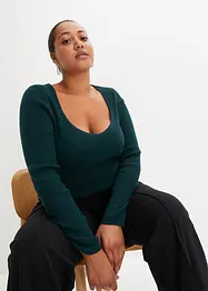 Pull avec décolleté cœur, bonprix