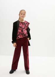 Mädchen Langarmshirt mit Volants, bpc bonprix collection