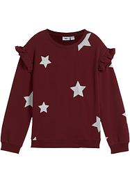 Mädchen Sweatshirt mit Volants, bpc bonprix collection