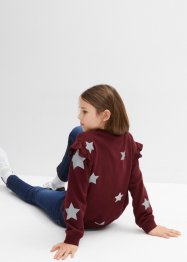 Mädchen Sweatshirt mit Volants, bpc bonprix collection