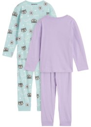 Mädchen Pyjama  (4-tlg. Set), bpc bonprix collection