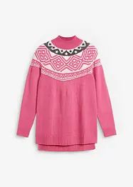 Norweger-Pullover mit Seitenschlitzen, bonprix