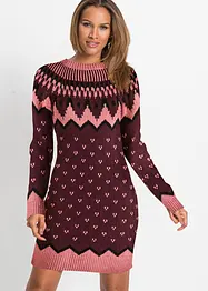 Robe en maille jacquard, bonprix