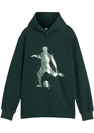 Jungen Kapuzensweatshirt mit Druck, bonprix