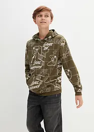 Jungen Kapuzensweatshirt mit Druck, bonprix