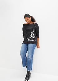Sweatshirt mit Weihnachtsmotiv, BODYFLIRT