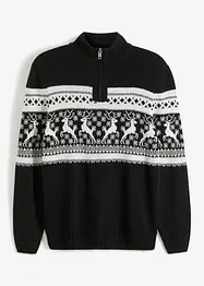 Norweger-Pullover mit Troyerkragen, bonprix