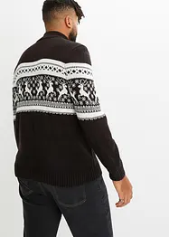 Norweger-Pullover mit Troyerkragen, bonprix