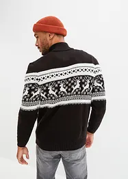 Norweger-Pullover mit Troyerkragen, bonprix