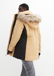 Outdoor-Kurzmantel mit Fellimitat, wasserabweisend, bpc bonprix collection