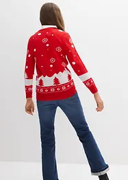 Feinstrickpullover mit Weihnachtsmotiv, bonprix