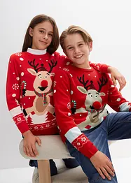 Feinstrickpullover mit Weihnachtsmotiv, bonprix