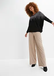 Feinstrickpullover mit Strass-Applikation, bonprix