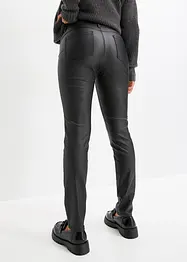 Pantalon push-up enduit au look métallique, bonprix