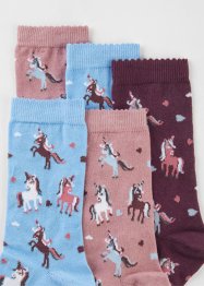 Kinder Socken mit Wellenkante mit Bio-Baumwolle (5er Pack), bpc bonprix collection