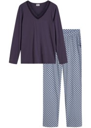 Pyjama mit Spitze und Taschen, bpc bonprix collection