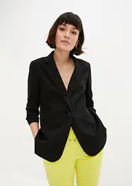 Weit geschnittener Blazer mit gerafftem 7/8-Ärmel, bonprix