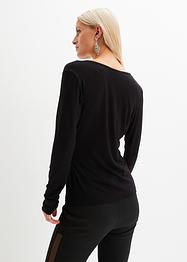 Langarmshirt mit Glitzereffekt aus nachhaltiger Viskose, BODYFLIRT