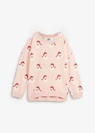 Weihnachts-Sweatshirt mit Vokuhila Saum, bonprix