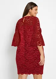 Robe en dentelle à manches volantées, bonprix