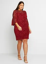 Robe en dentelle à manches volantées, bonprix