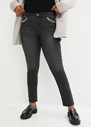 Jean extensible avec détail bijou, bonprix