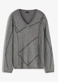 Pullover mit Strass-Applikation, bonprix