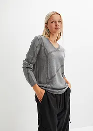 Pullover mit Strass-Applikation, bonprix