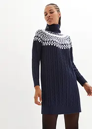 Norweger-Strickkleid mit Zopfmuster, bonprix