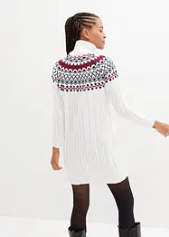 Robe en maille norvégienne avec motif torsadé, bonprix