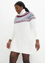 Robe en maille norvégienne avec motif torsadé, bonprix