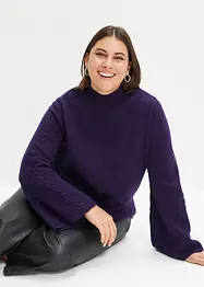 Pullover mit weitem Ärmel, bonprix